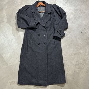 Vintage Jofeld women's wool blend double breasted maxi long coat Made in USA